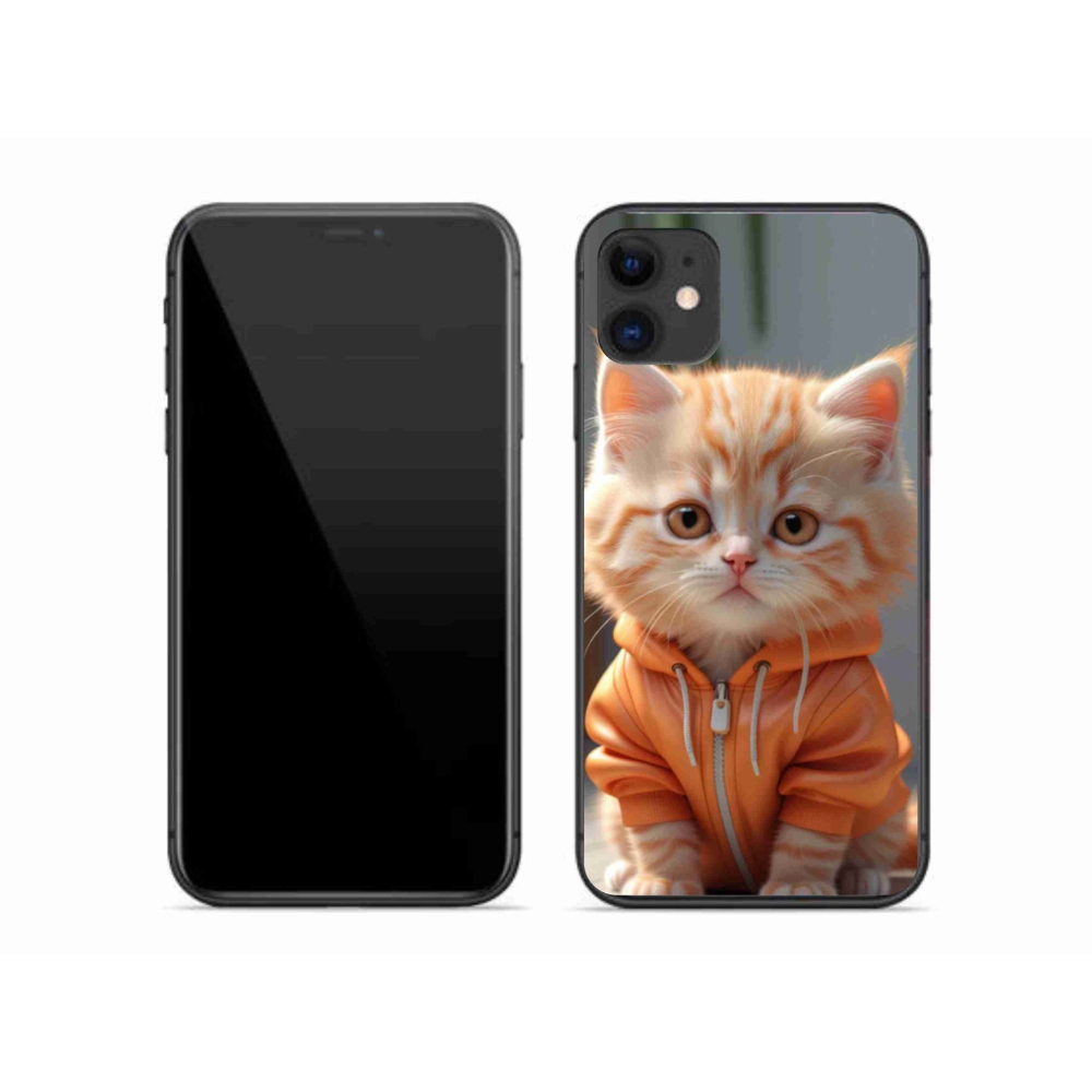 mmCase gél tok az iPhone 11-hez – pulóveres cica