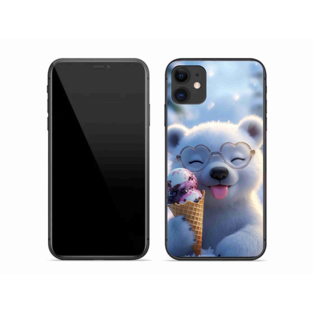 mmCase gél tok az iPhone 11-hez – mackó fagylalttal