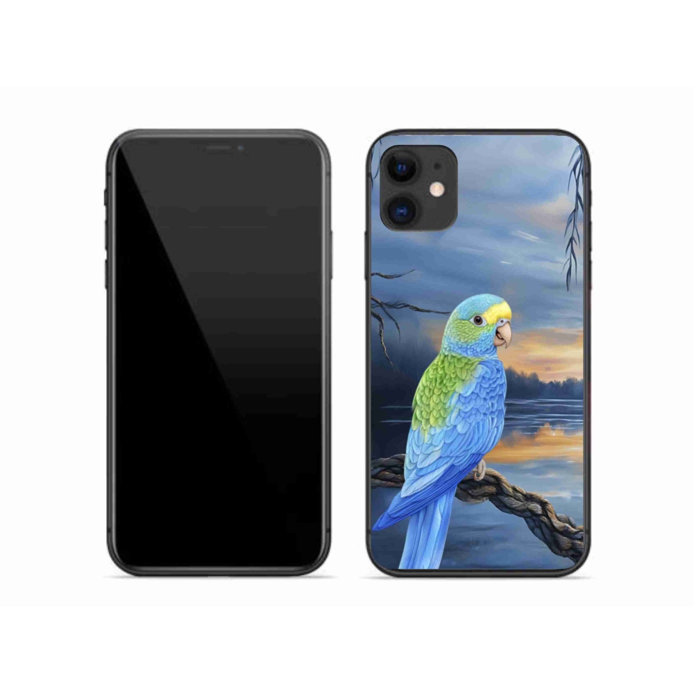 mmCase gél tok az iPhone 11-hez – kék papagáj