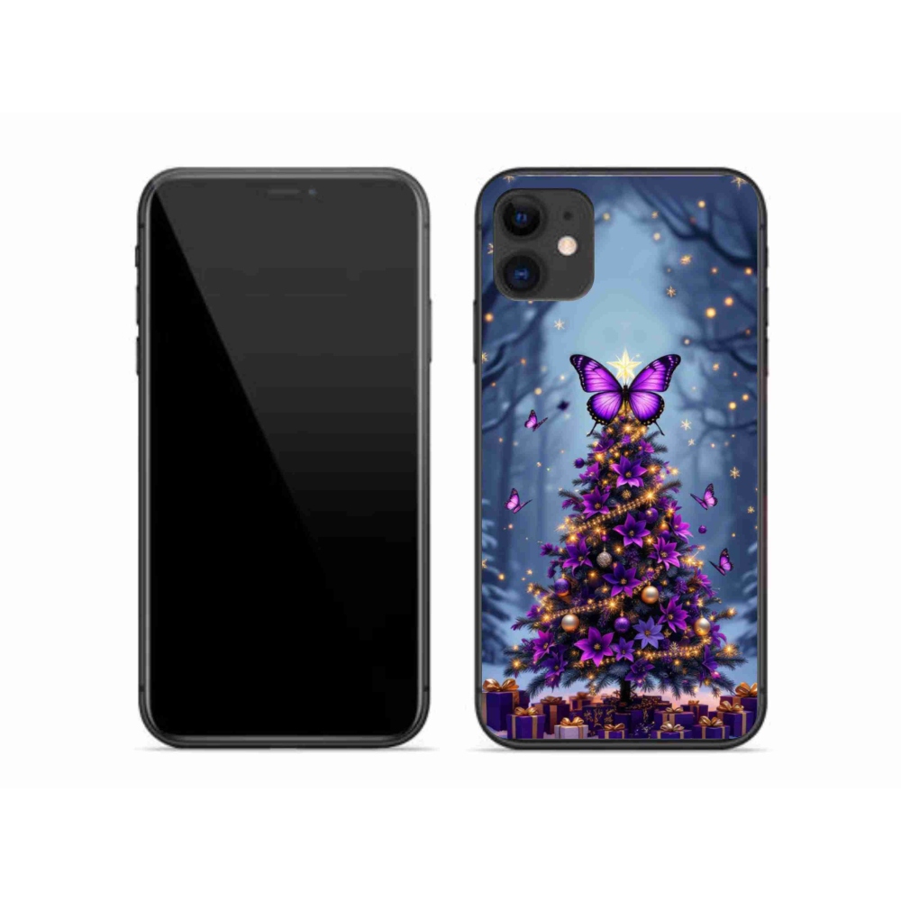 mmCase gél tok az iPhone 11-hez – pillangós karácsonyfa