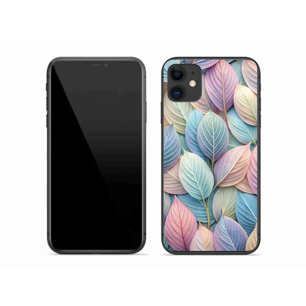 mmCase gél tok az iPhone 11-hez – pasztell levelek