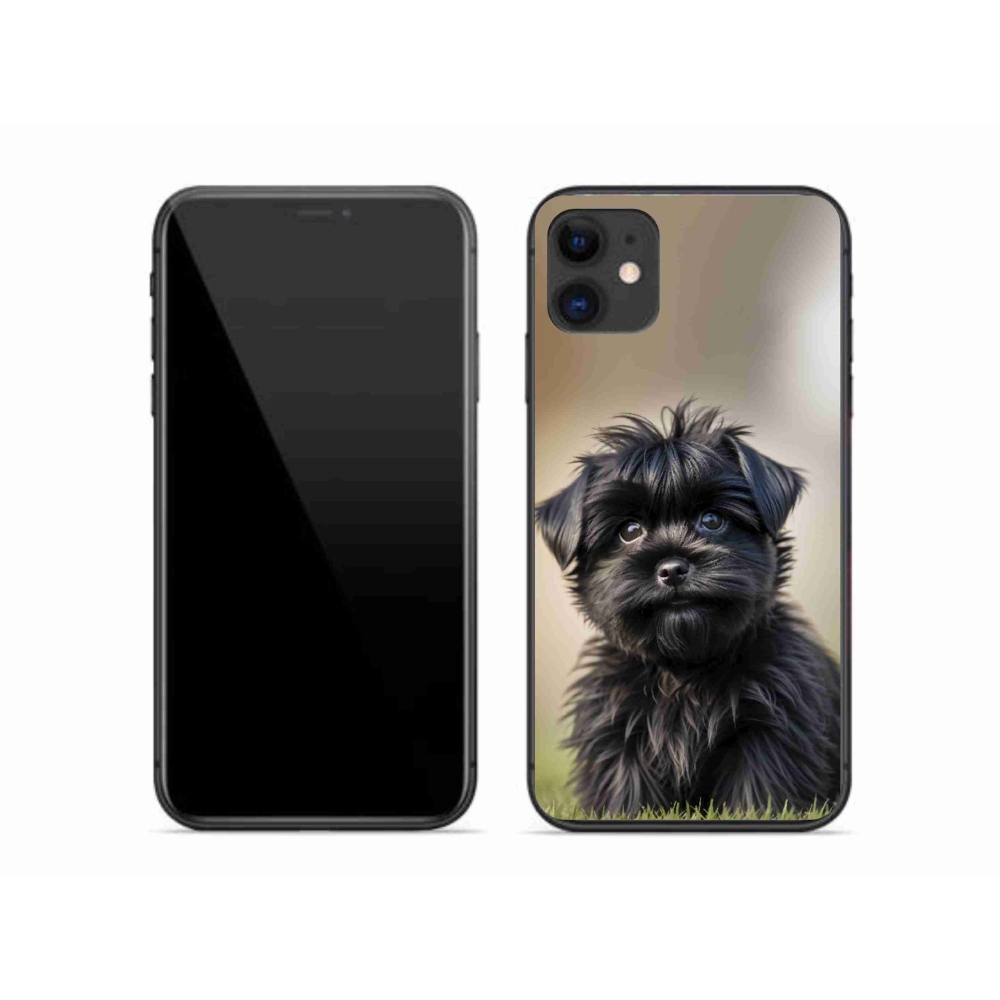 mmCase gél tok az iPhone 11-hez – aranyos fekete kutyus