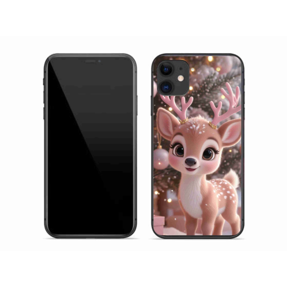 mmCase gél tok az iPhone 11-hez – aranyos rénszarvas