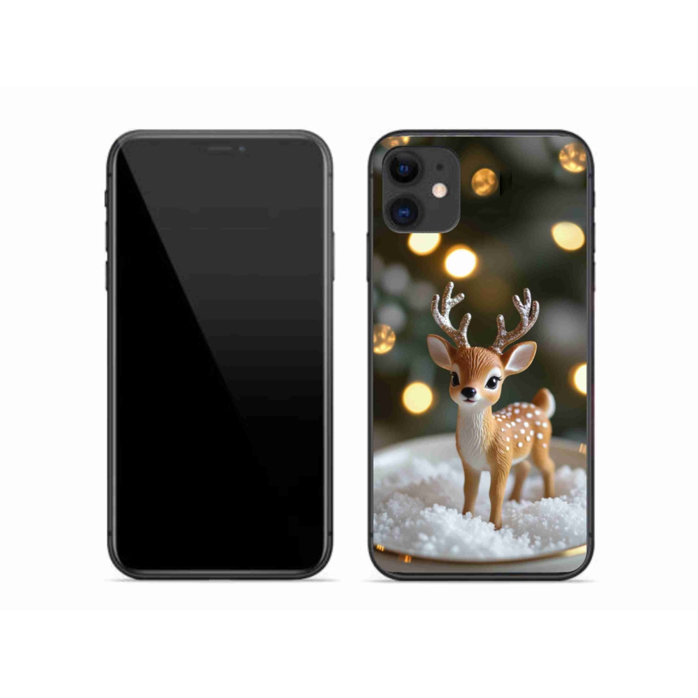 mmCase gél tok az iPhone 11-hez – aranyos karácsonyi szarvas