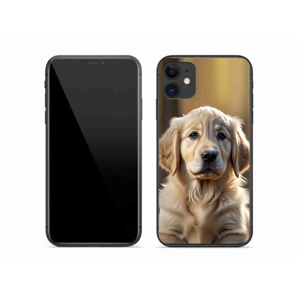 mmCase gél tok az iPhone 11-hez – aranyos arany retriever