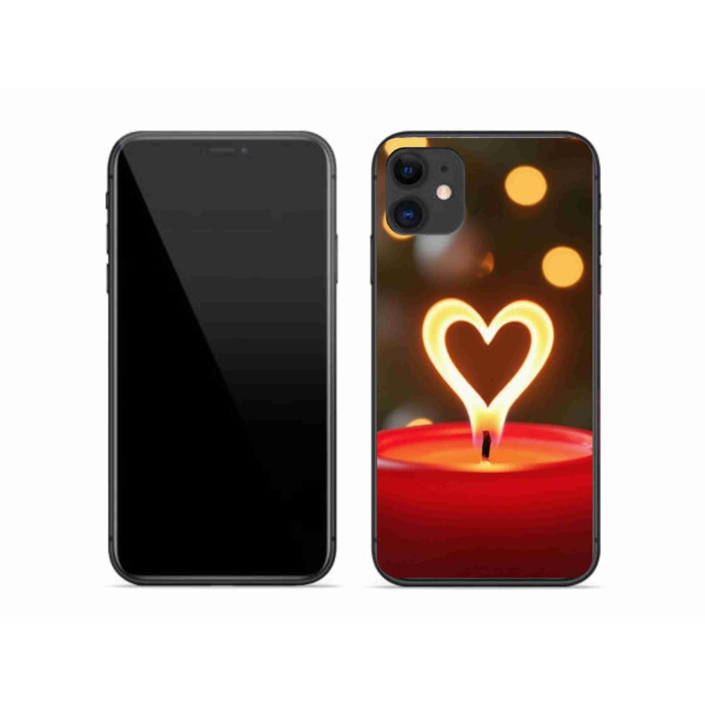 mmCase gél tok az iPhone 11-hez – lángoló szív