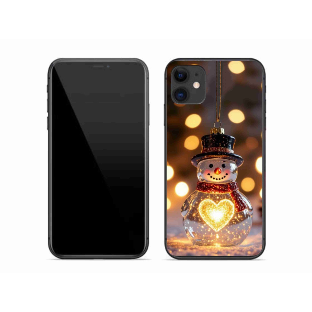 mmCase gél tok az iPhone 11-hez – világító karácsonyi hóember