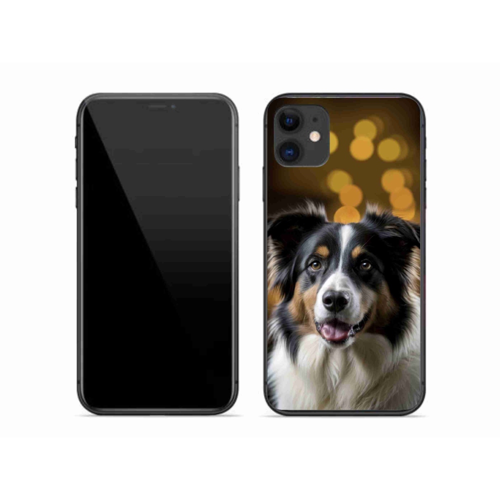 mmCase gél tok az iPhone 11-hez – mosolygós ausztrál juhászkutya