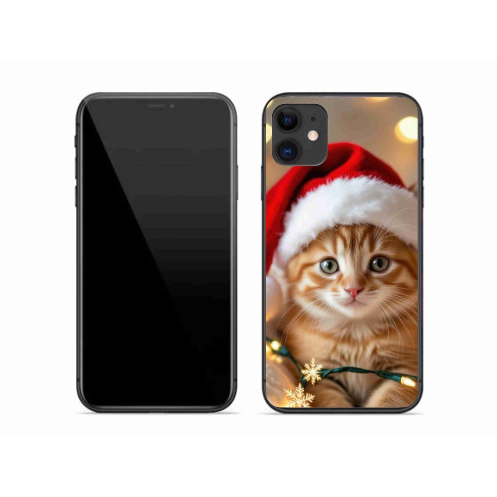 mmCase gél tok az iPhone 11-hez – karácsonyi cica