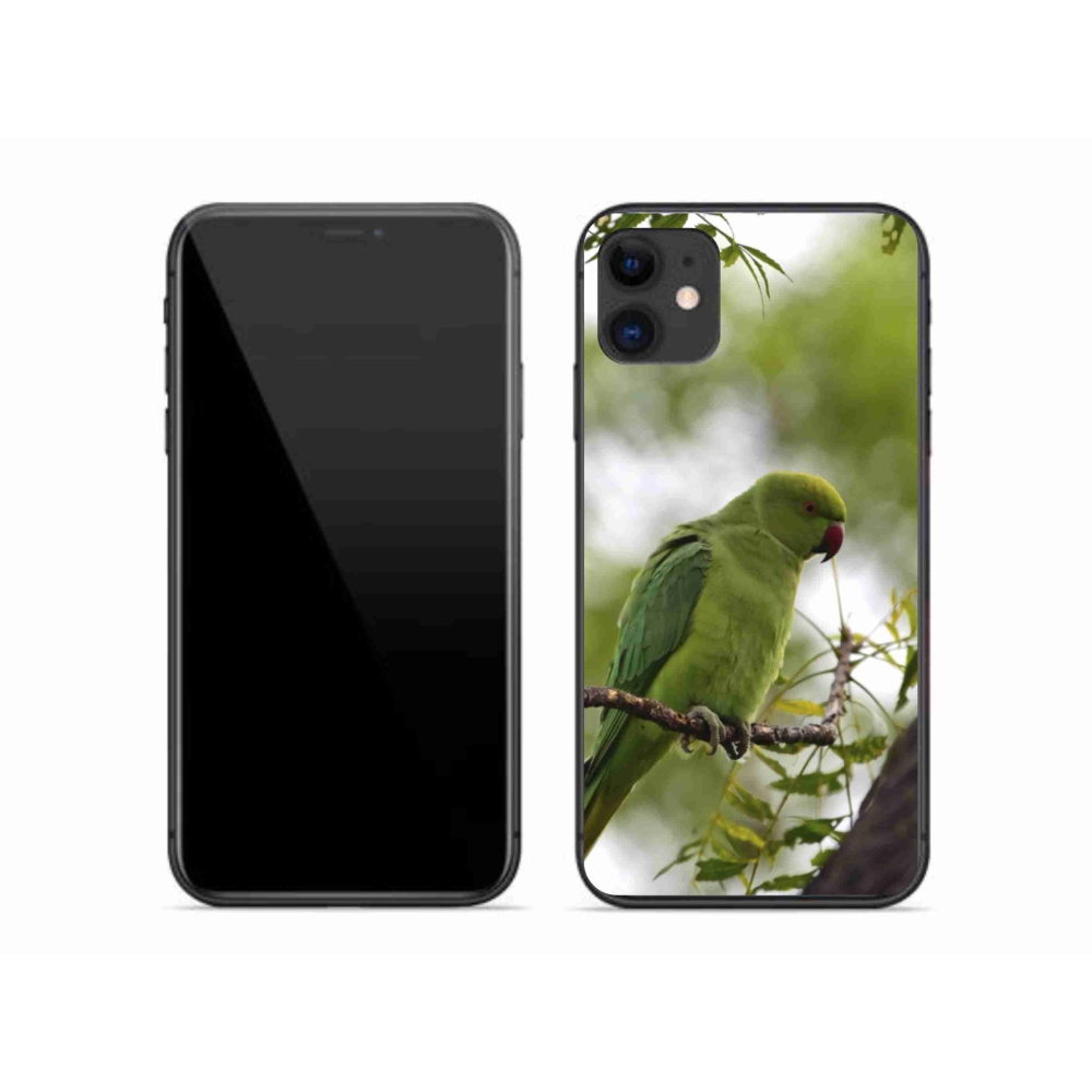 mmCase gél tok az iPhone 11-hez – zöld papagáj
