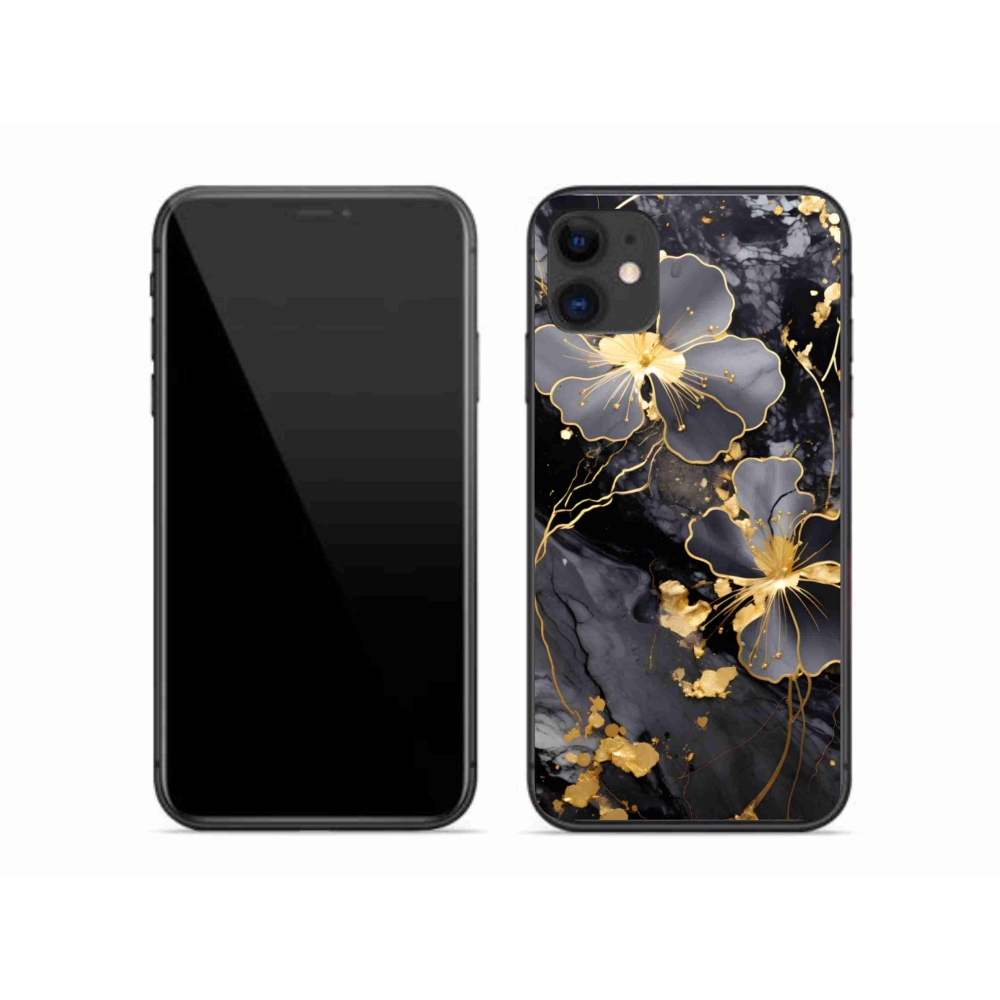 mmCase gél tok az iPhone 11-hez – arany virágok