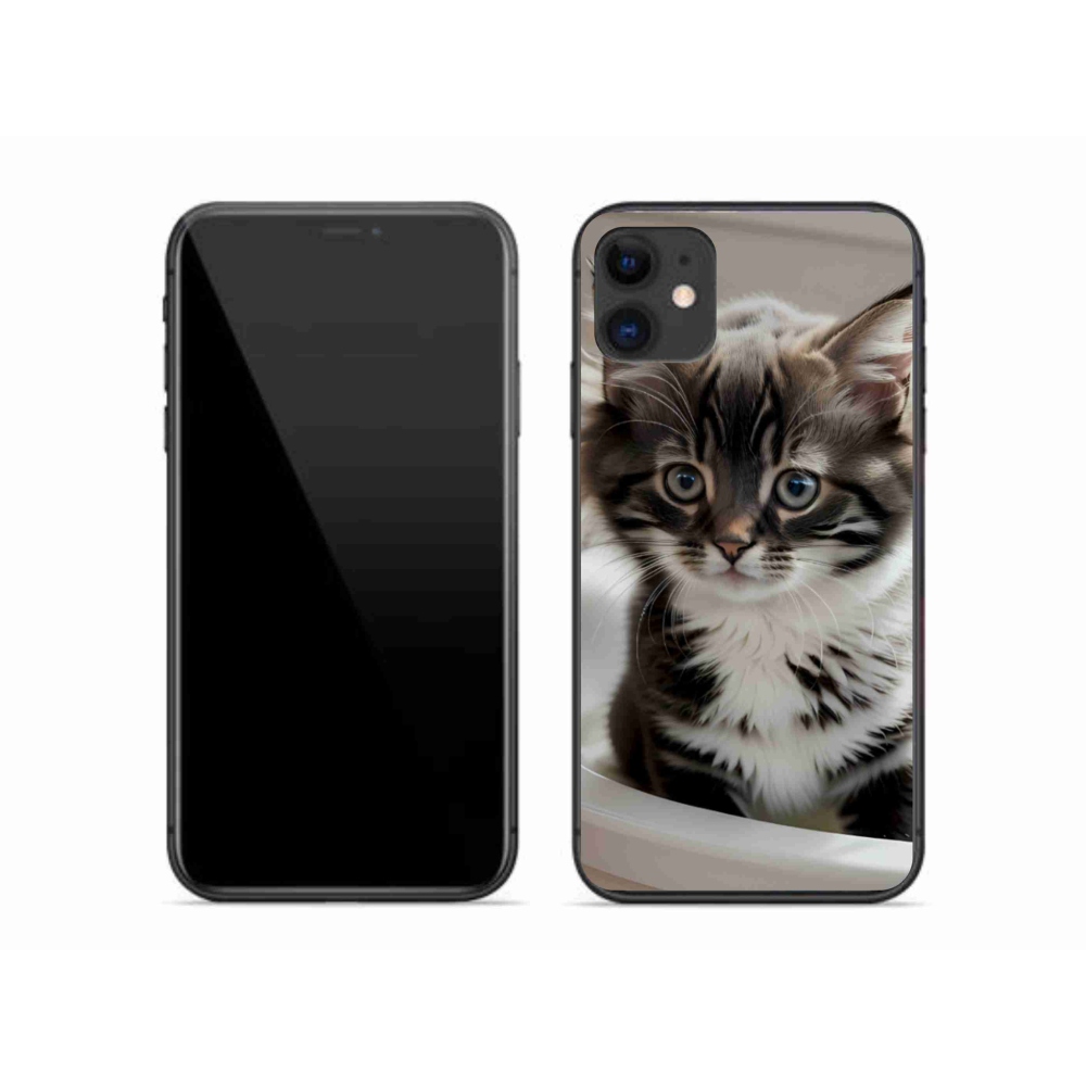 mmCase gél tok az iPhone 11-hez – kíváncsi cica