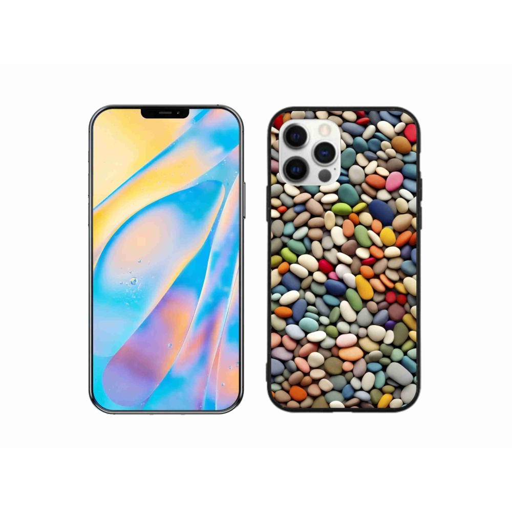 Zselés borítás mmCase iPhone 12 készülékhez - színes strasszkövek 2