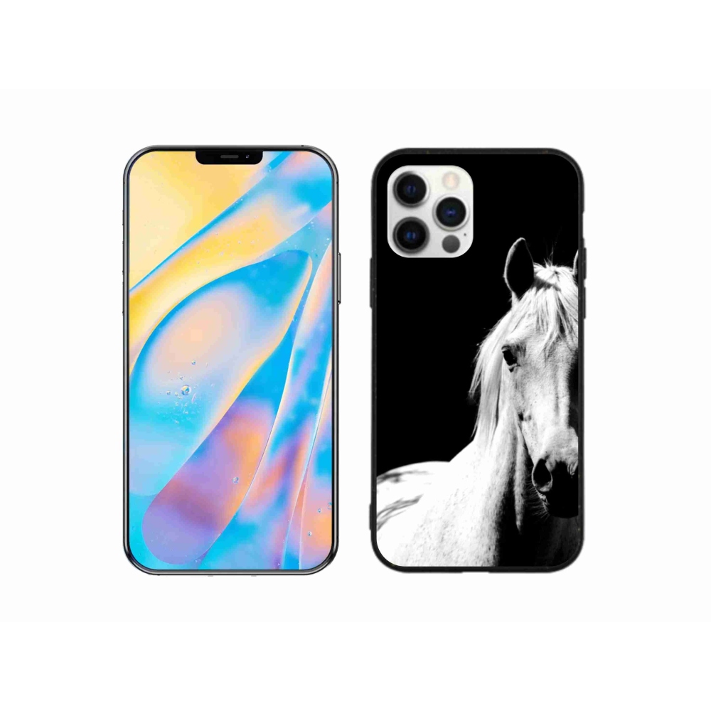 Gél borítás mmCase iPhone 12 készülékhez - fehér ló 5