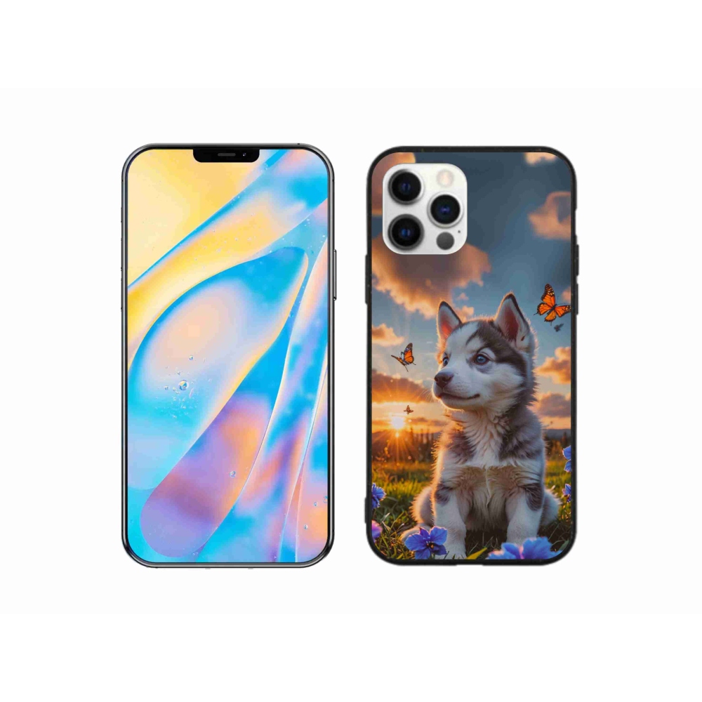 mmCase gél tok az iPhone 12-hez – husky naplementekor