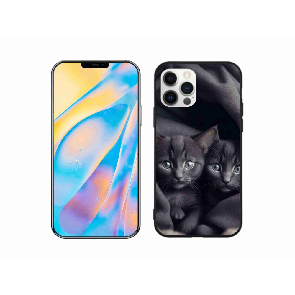 Zselés borítás mmCase iPhone 12 készülékhez - cat duo