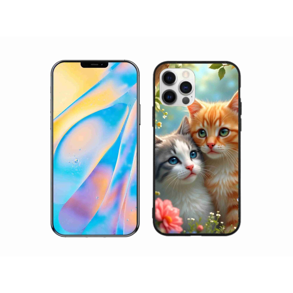 Gél borítás mmCase iPhone 12 készülékhez - macskaszerelem 2