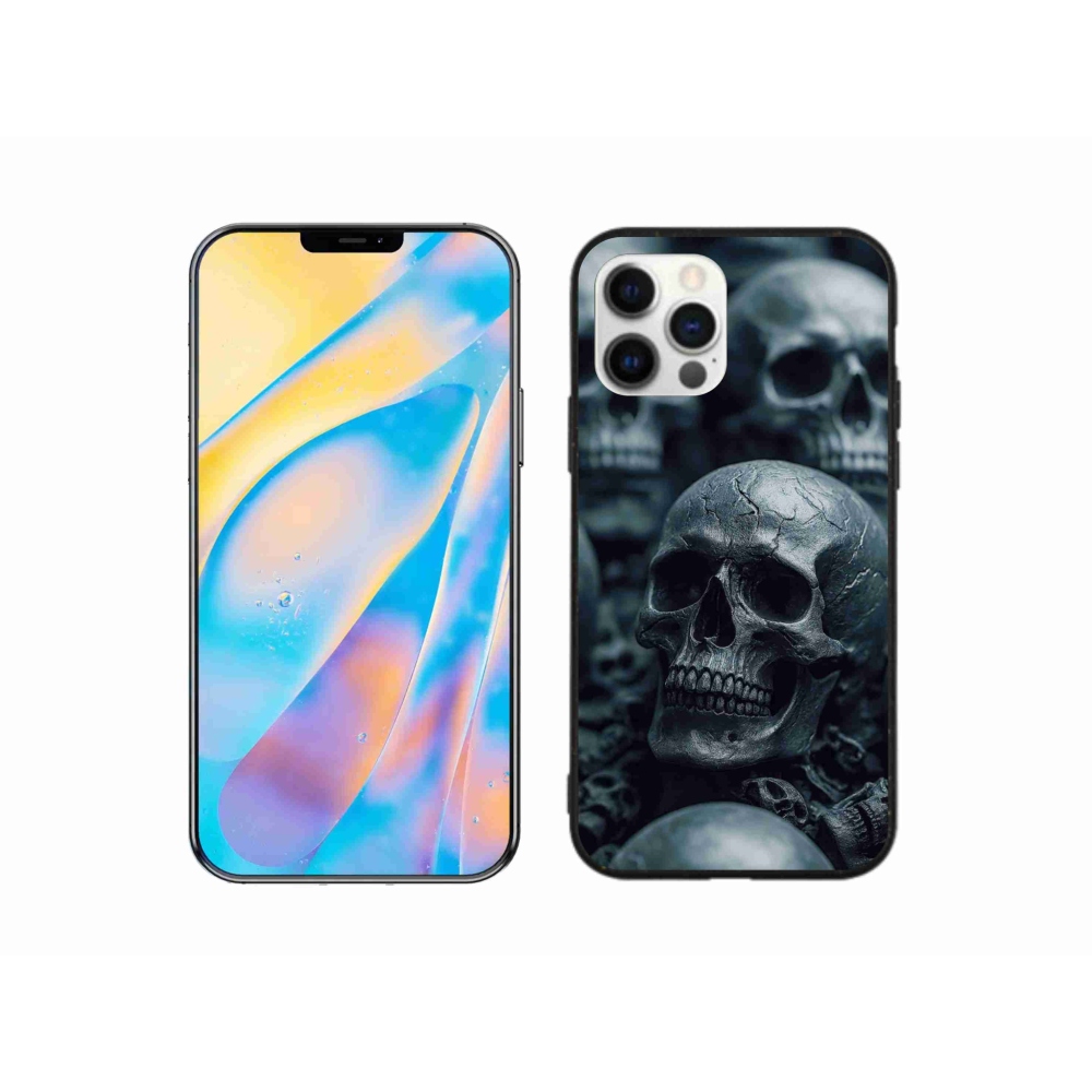 Zselés borítás mmCase iPhone 12 készülékhez - koponya 2