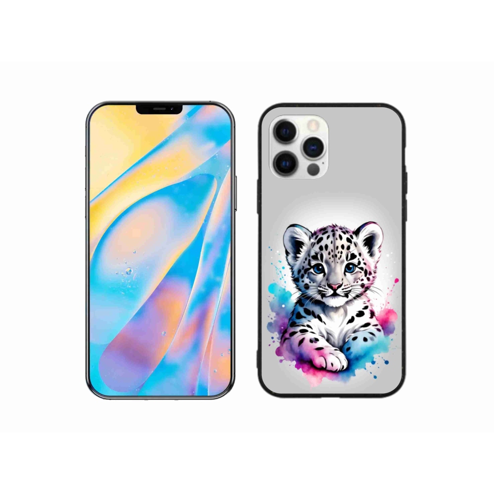 Gél borítás mmCase iPhone 12 készülékhez - leopárd kölyök