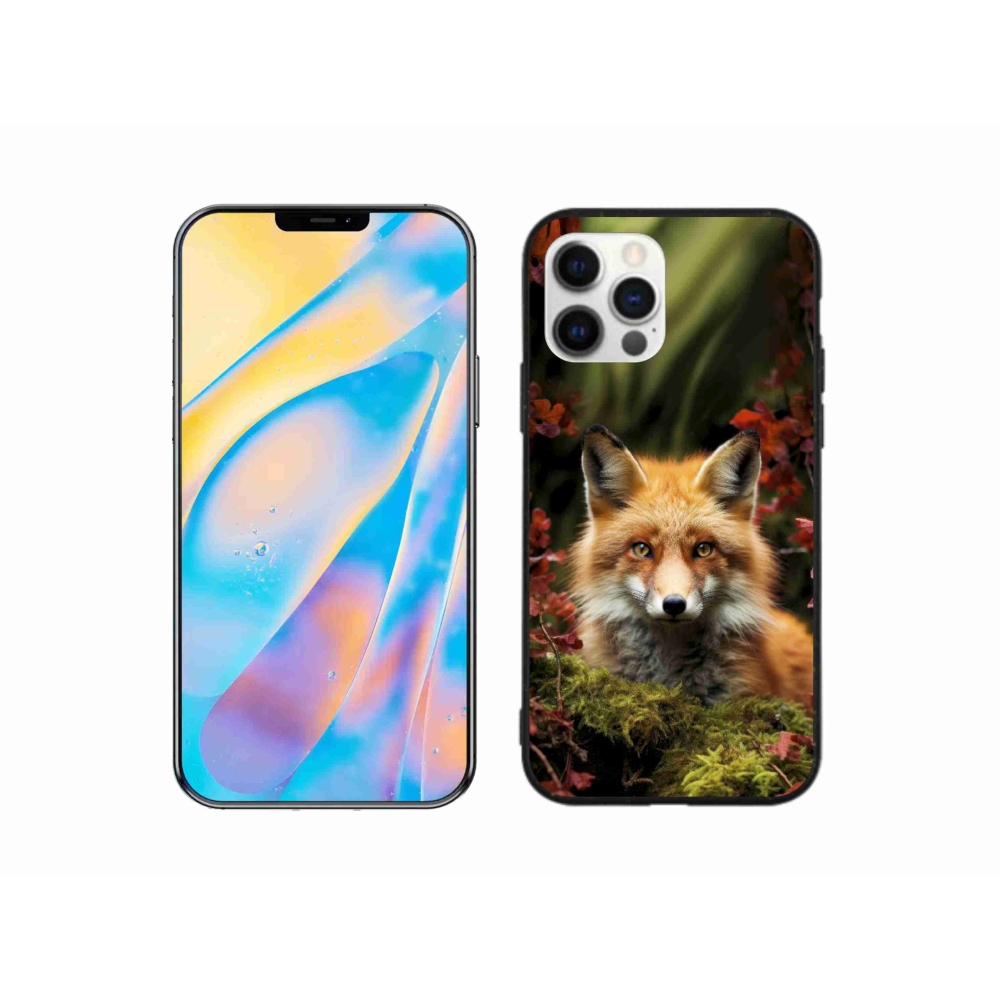 mmCase gél tok az iPhone 12-hez – róka az erdőben