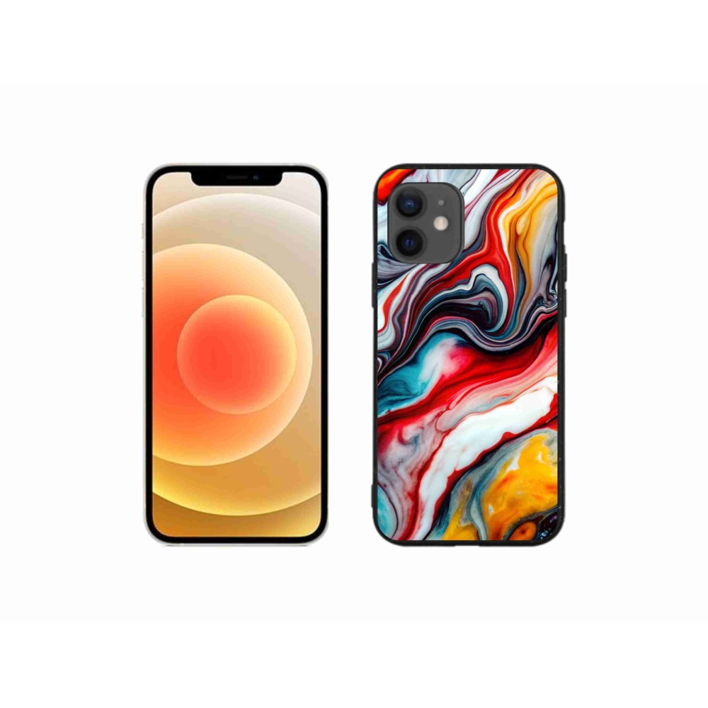 Gél borítás mmCase iPhone 12 Mini készülékhez - absztrakt motívum 35