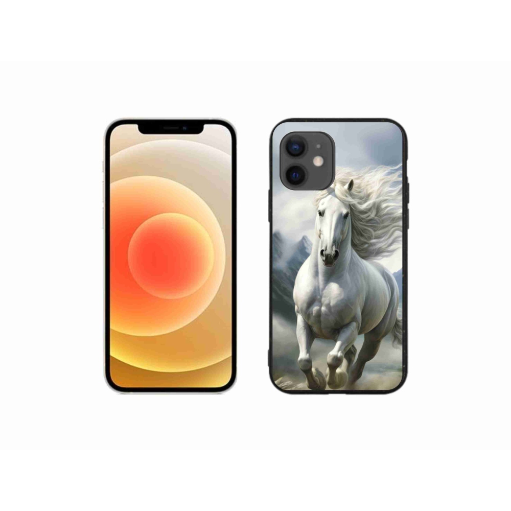 mmCase gél tok az iPhone 12 Mini-hez – futó fehér ló 3