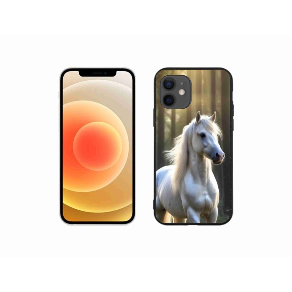 Zselés borítás mmCase iPhone 12 Mini készülékhez - fehér ló 3