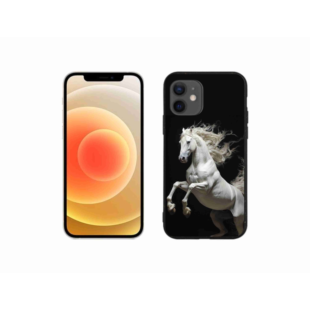 Zselés borítás mmCase iPhone 12 Mini készülékhez - fehér ló 4