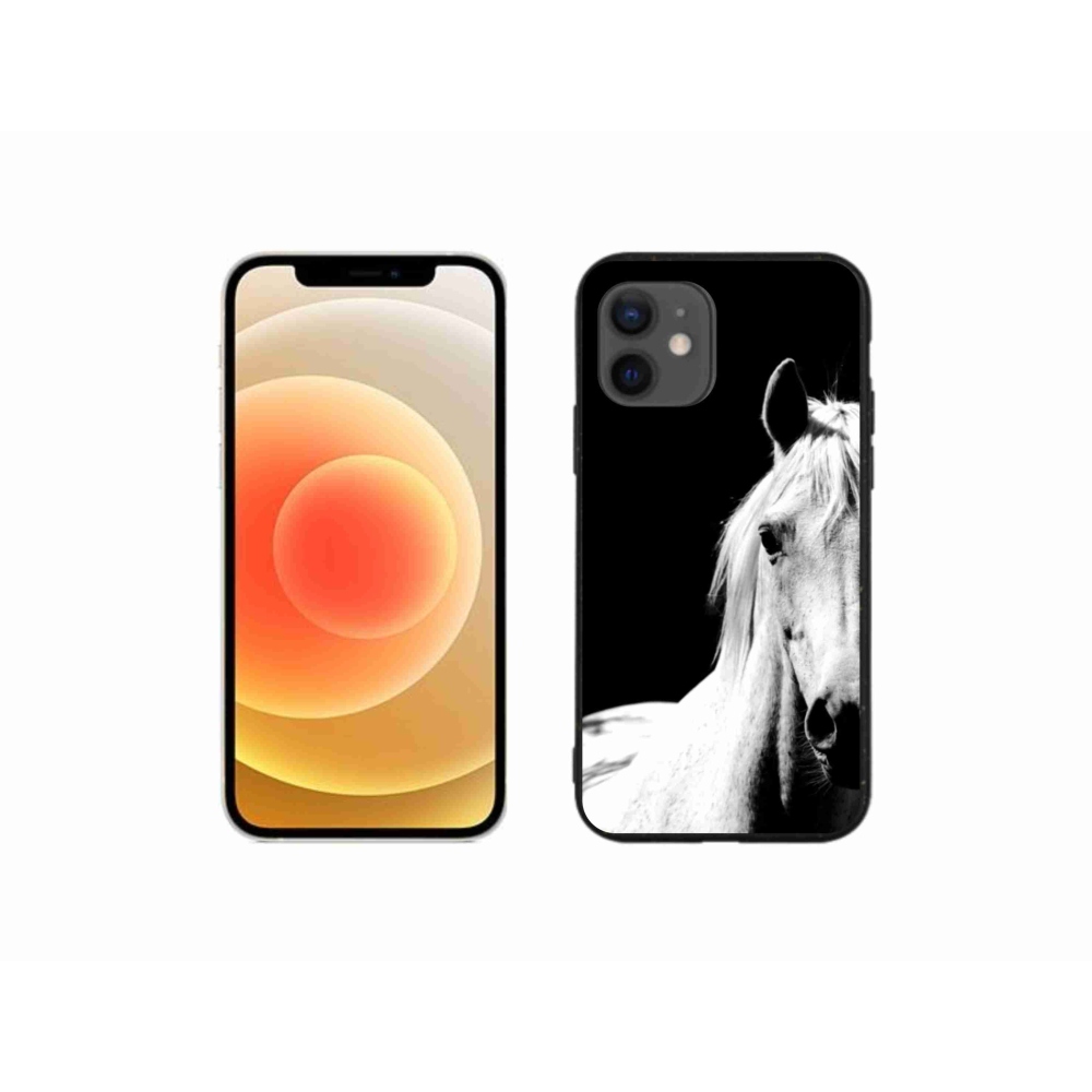 Gél borítás mmCase iPhone 12 Mini készülékhez - fehér ló 5