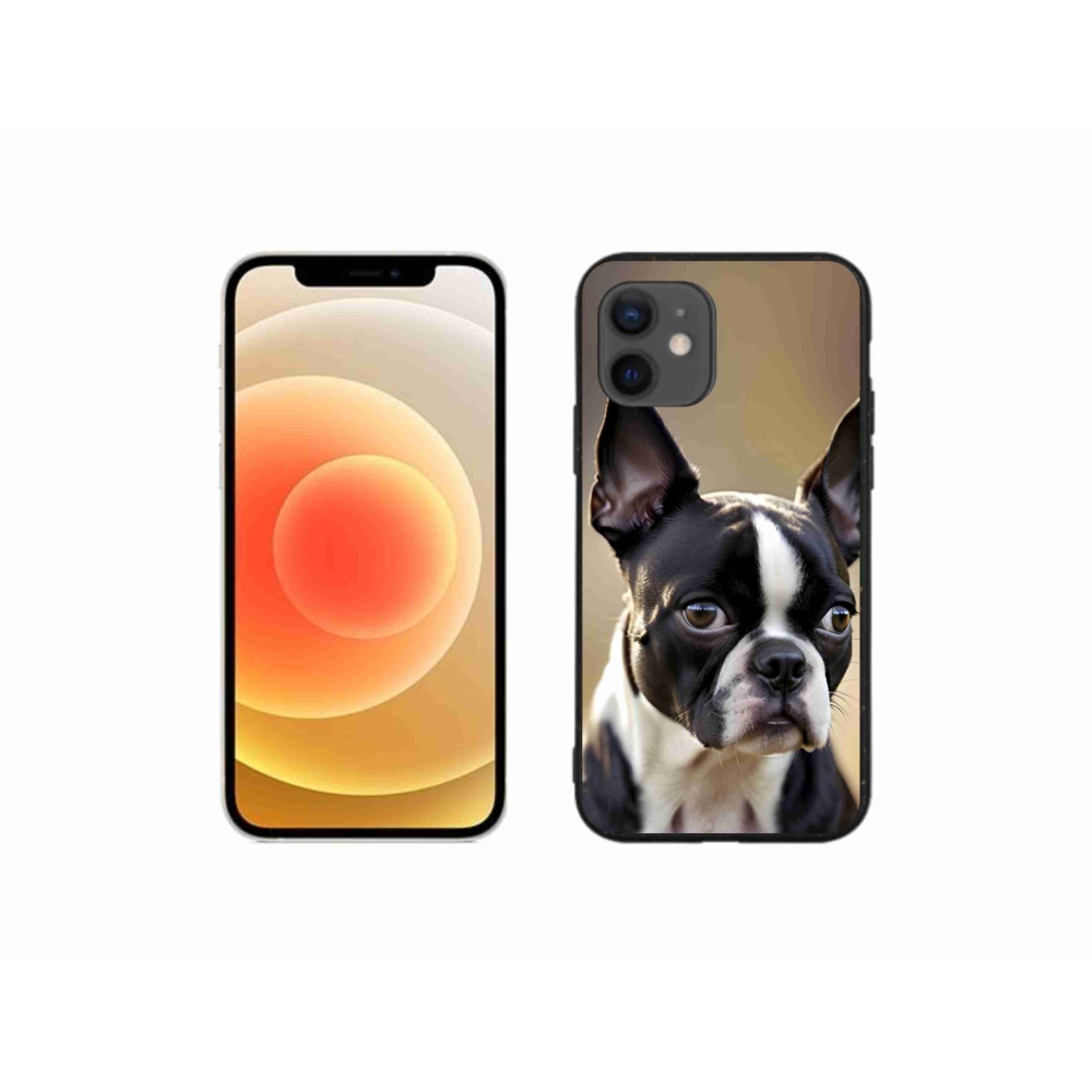 mmCase gél tok az iPhone 12 Mini-hez – bostoni terrier