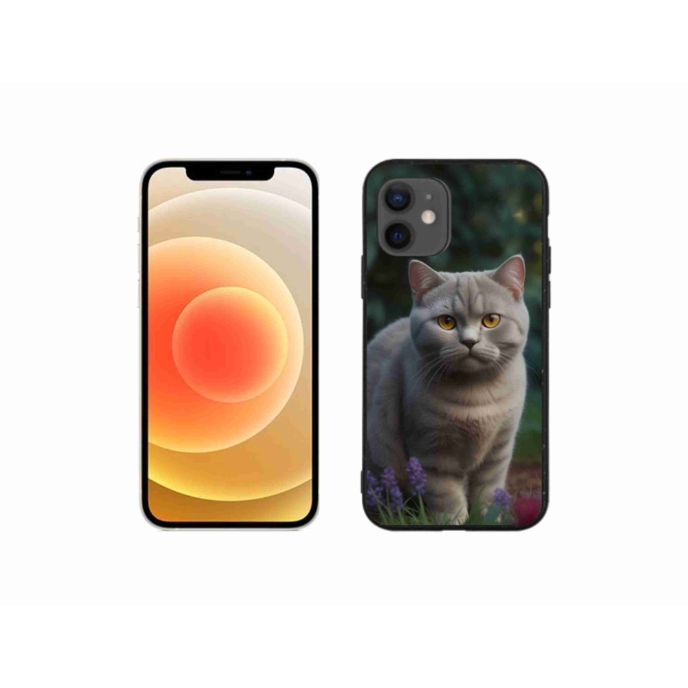 Zselés borítás mmCase iPhone 12 Mini készülékhez - brit macska