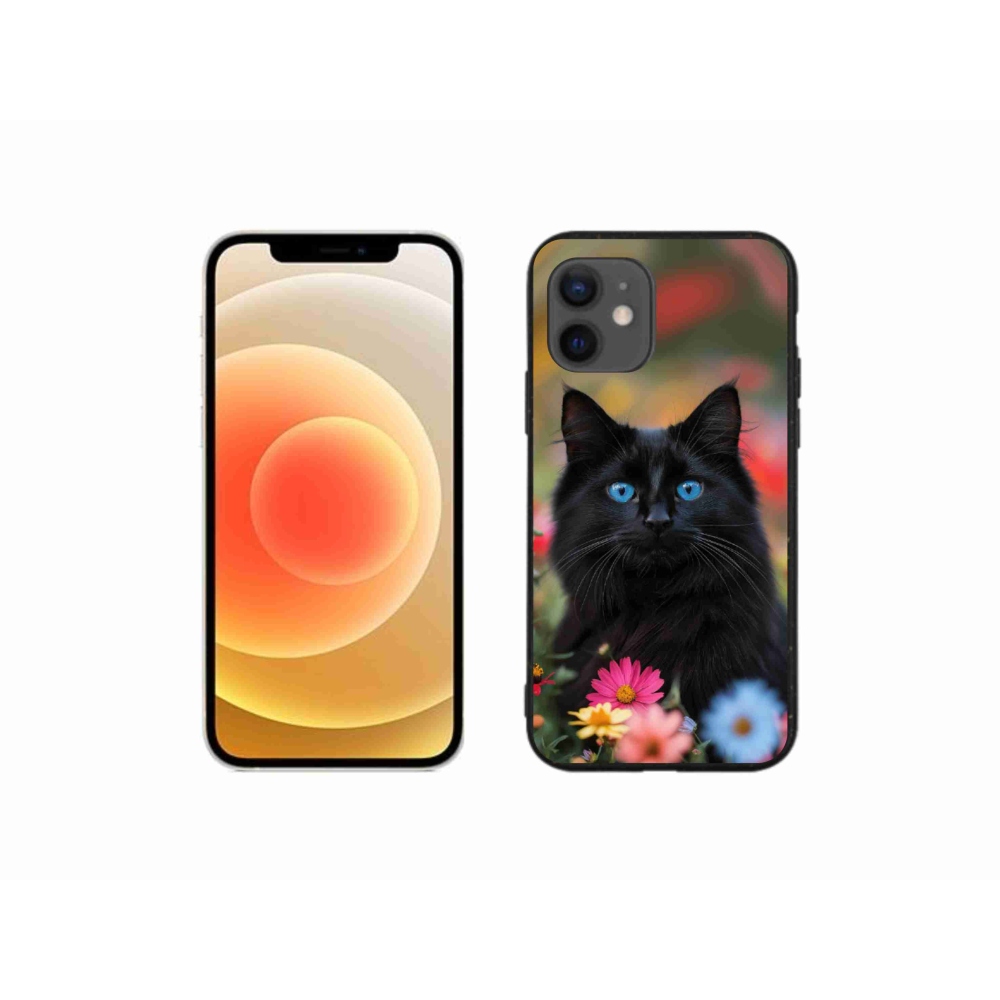 mmCase gél tok az iPhone 12 Mini-hez – fekete cica 4