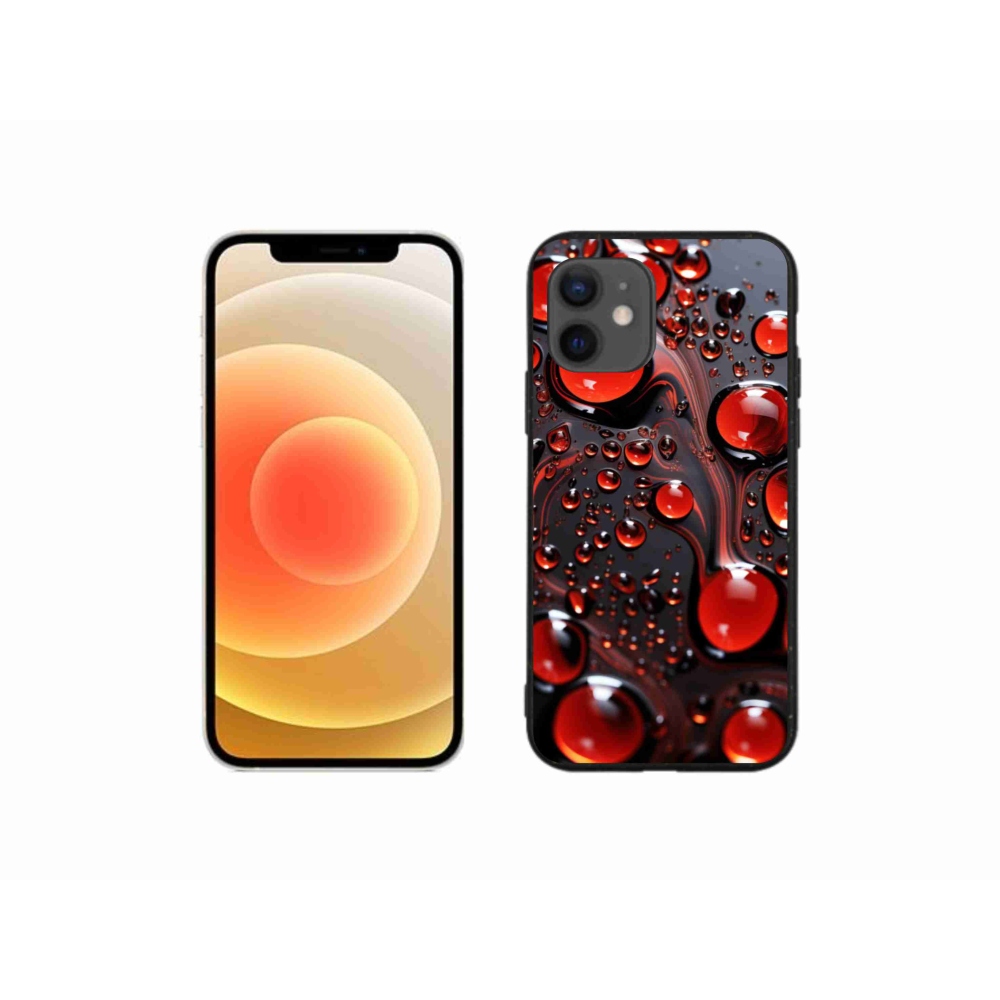 Zselés borítás mmCase iPhone 12 Mini készülékhez - piros csepp 2