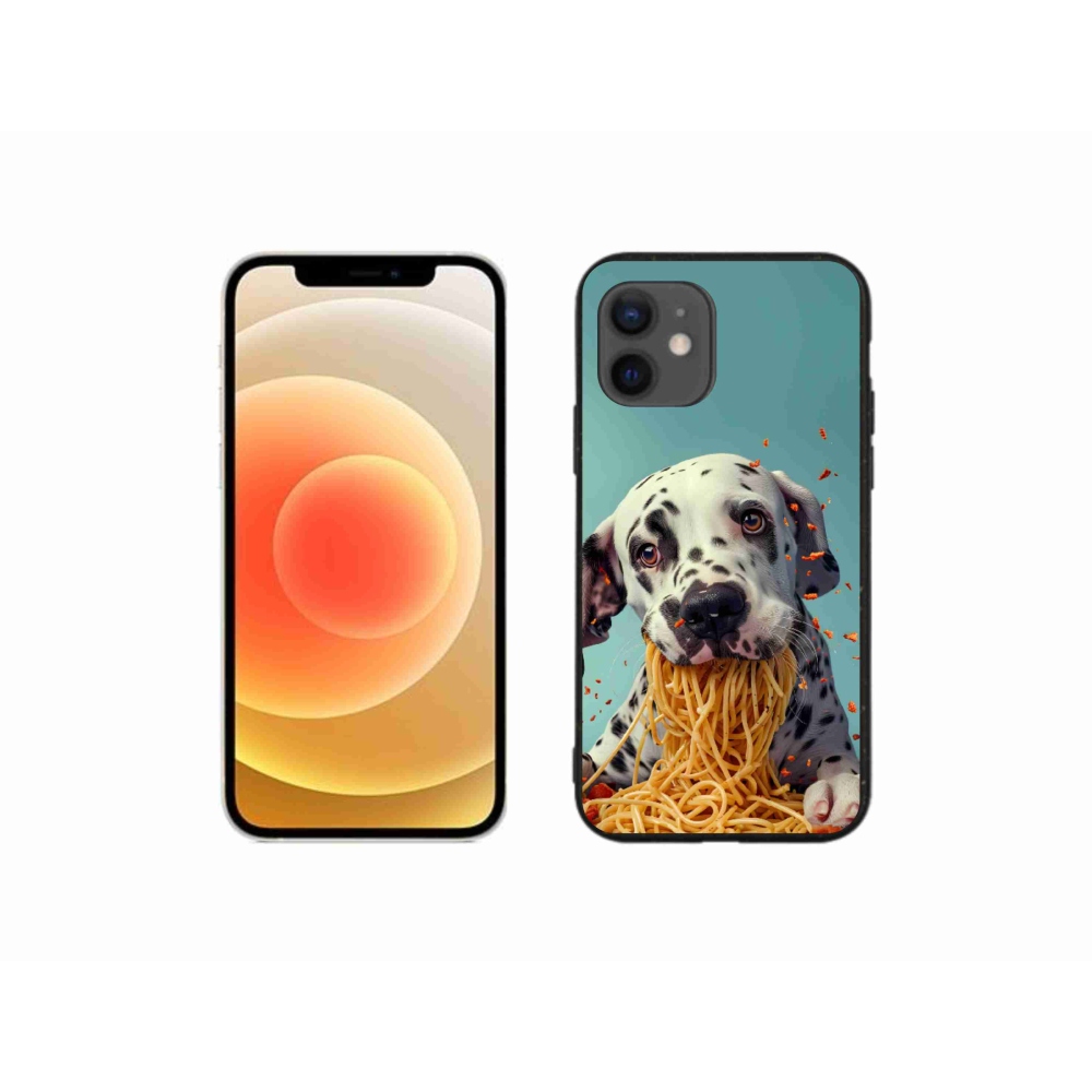 mmCase gél tok az iPhone 12 Mini-hez – dalmát és spagetti
