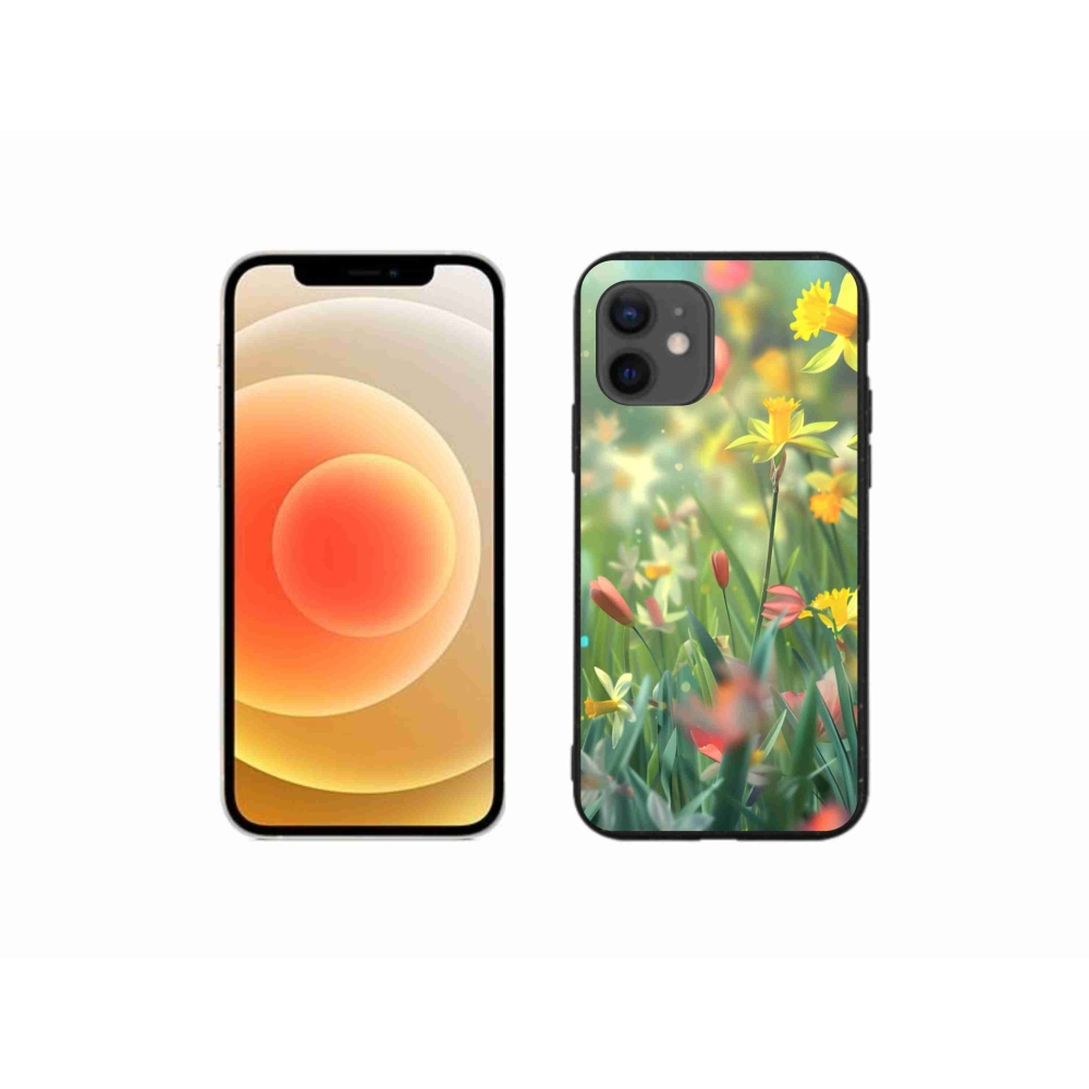 Gél borítás mmCase iPhone 12 Mini készülékhez - tavaszi virágok