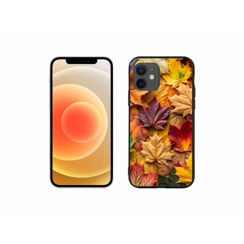 Zselés borítás mmCase iPhone 12 Mini készülékhez - juharlevelek 2