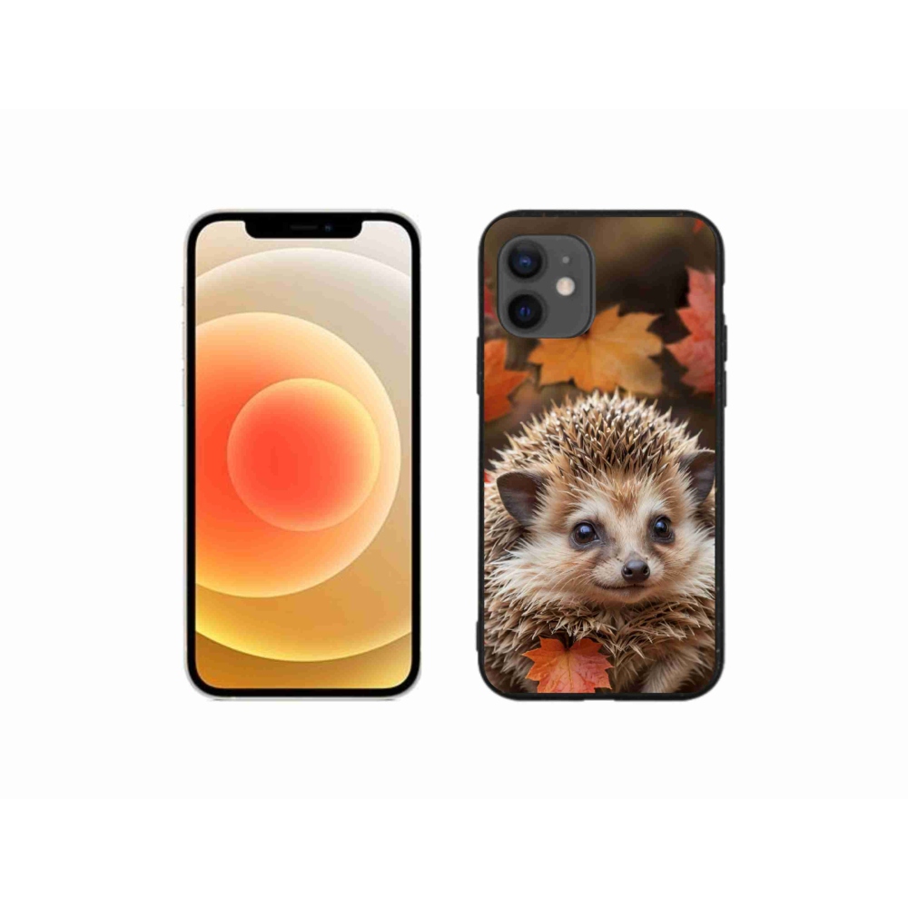 mmCase gél tok az iPhone 12 Mini-hez – sündisznó a levelek között
