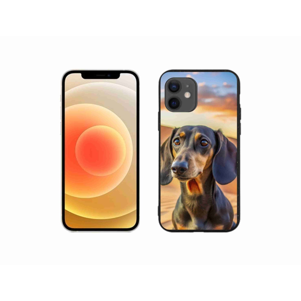 Zselés borítás mmCase iPhone 12 Mini készülékhez - tacskó 3