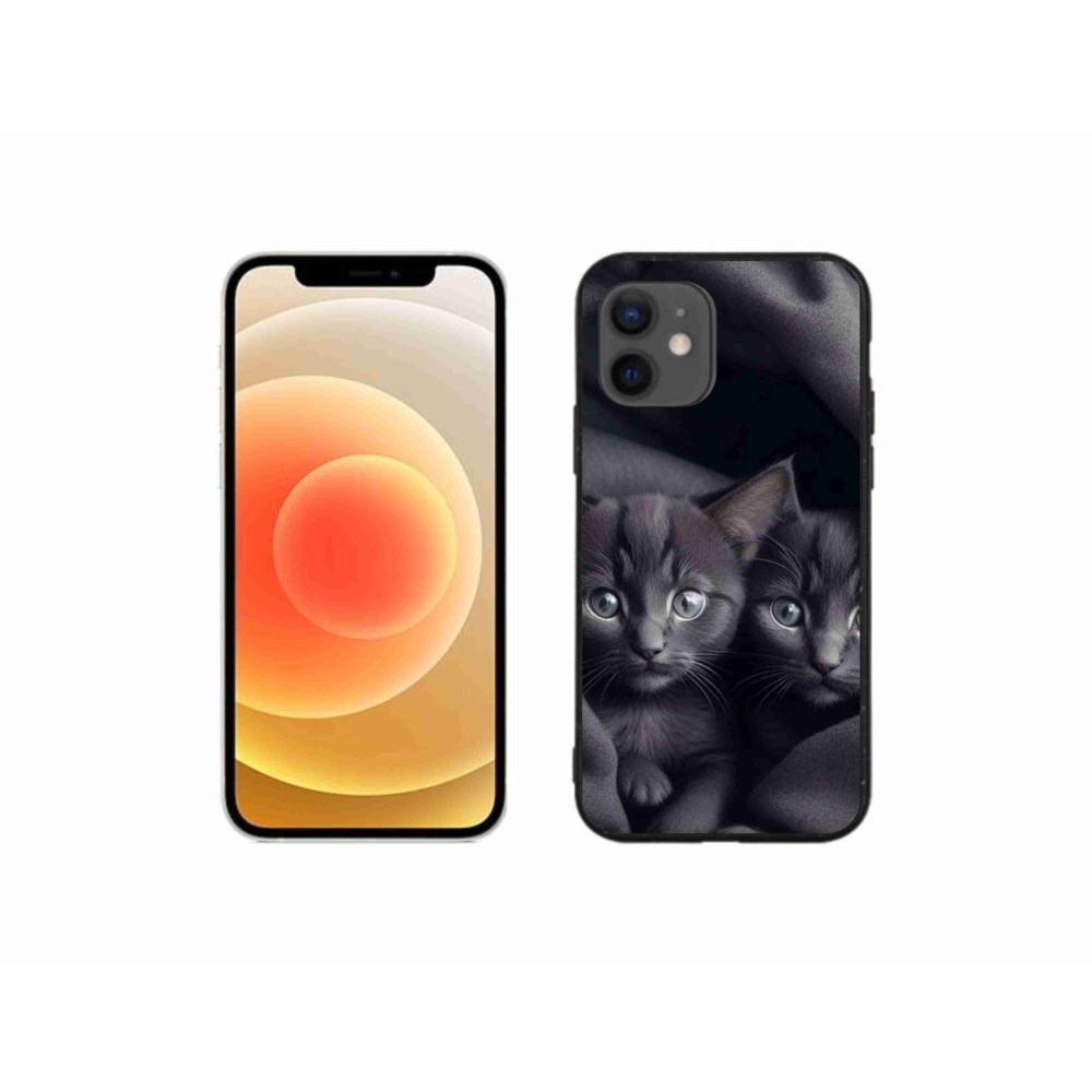 Zselés borítás mmCase iPhone 12 Mini készülékhez - cat duo