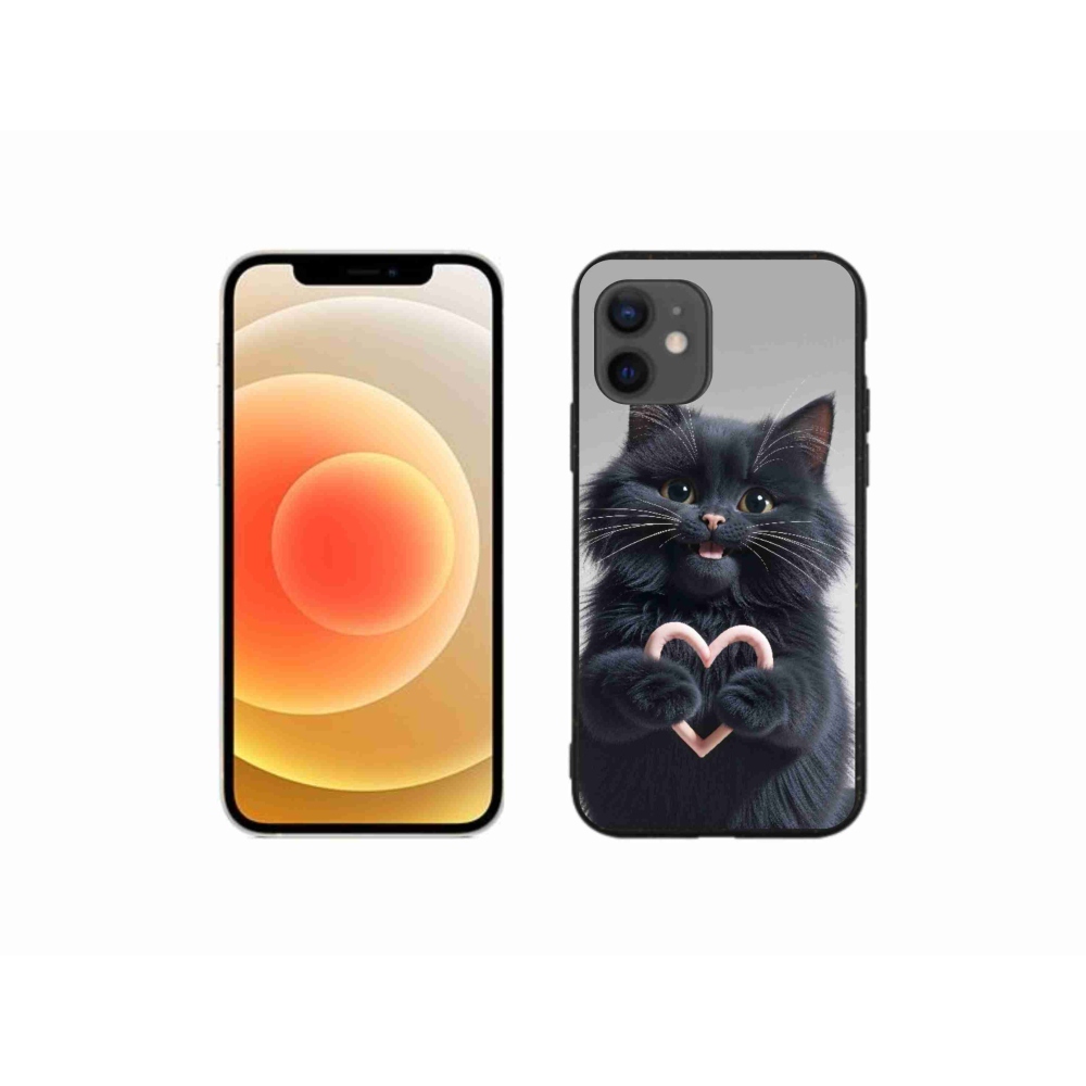 mmCase gél tok az iPhone 12 Mini-hez – macskás szerelem 3