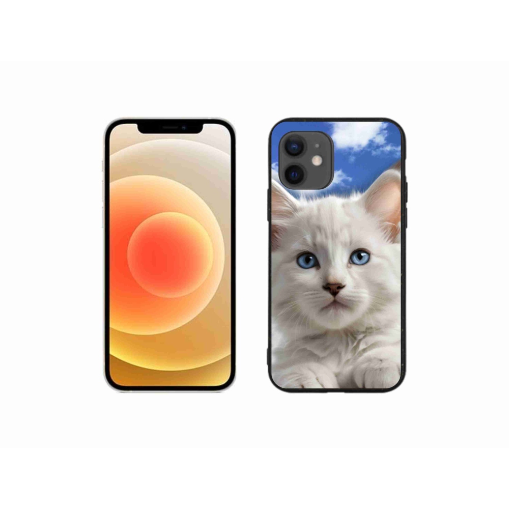 mmCase gél tok az iPhone 12 Mini-hez – cica és felhők