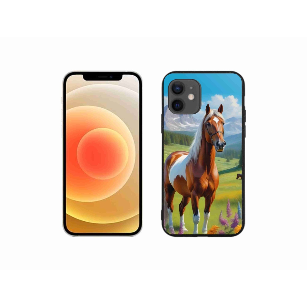 mmCase gél tok az iPhone 12 Mini-hez – ló a réten