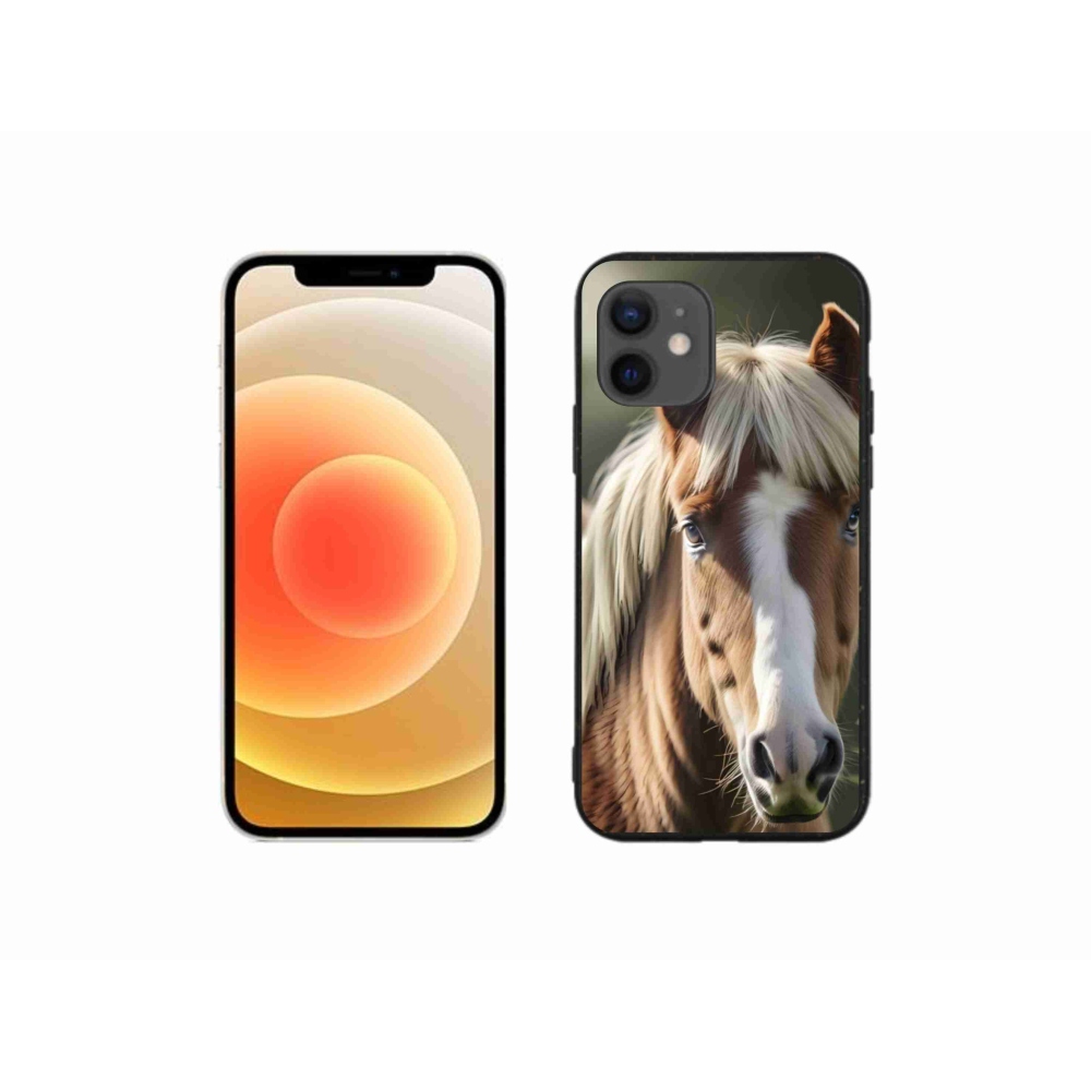 mmCase gél tok az iPhone 12 Mini-hez – világos sörényű ló