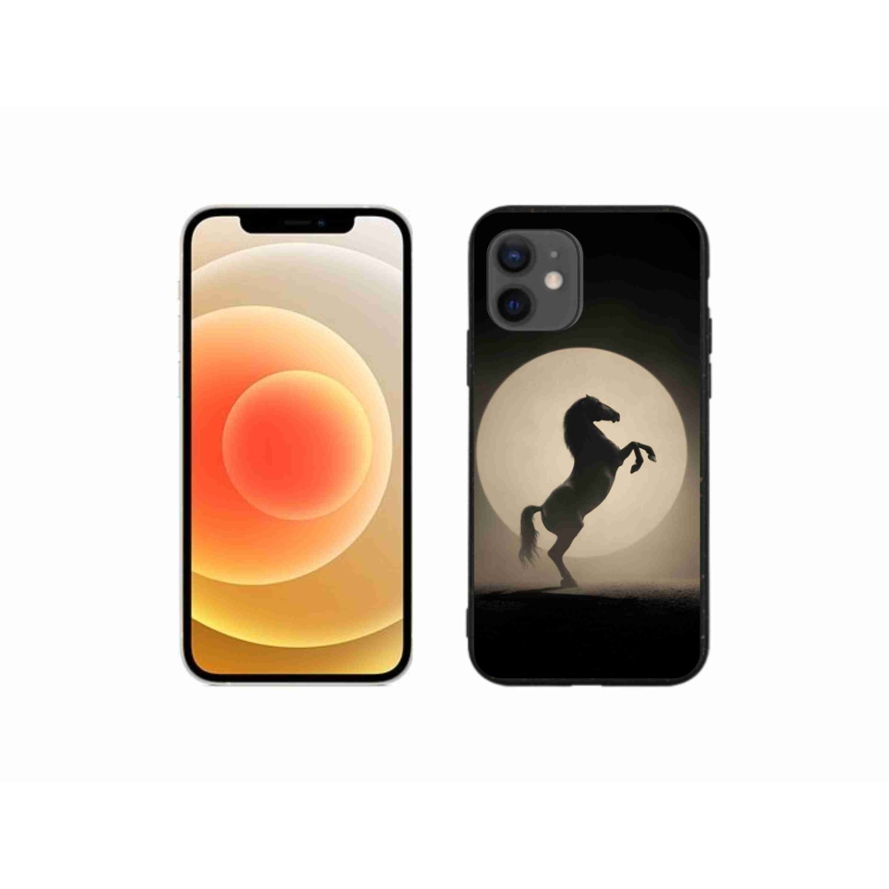 Zselés borítás mmCase iPhone 12 Mini készülékhez - ló sziluettben