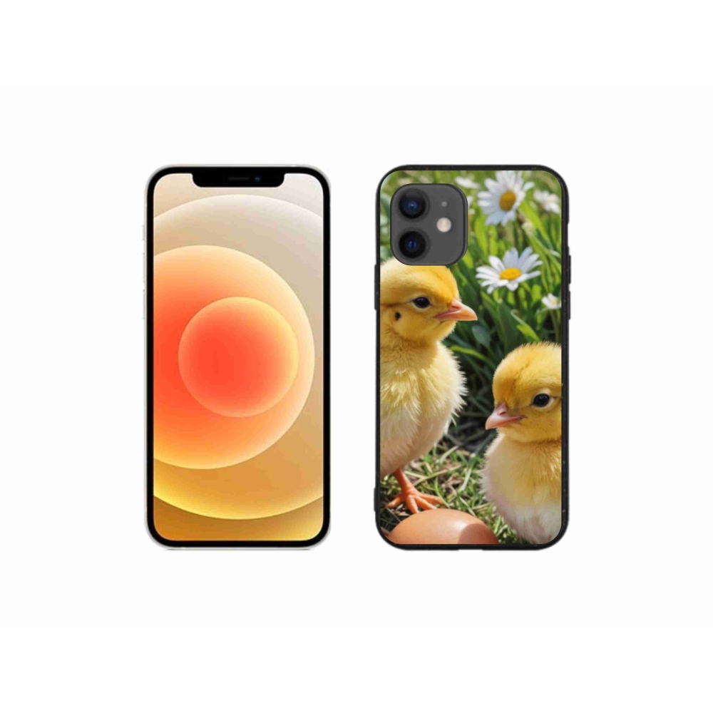 Zselés borítás mmCase iPhone 12 Mini készülékhez - csibék