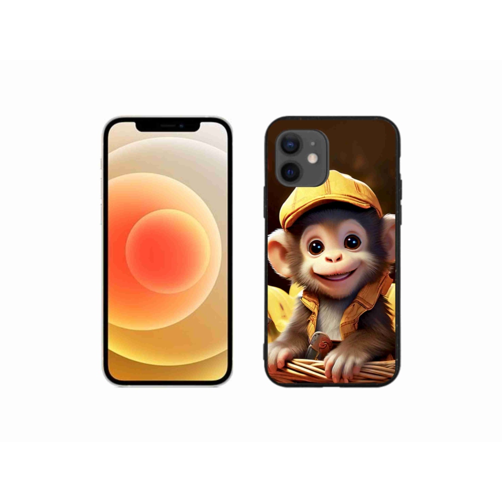 mmCase gél tok az iPhone 12 Mini-hez – majom a kosárban