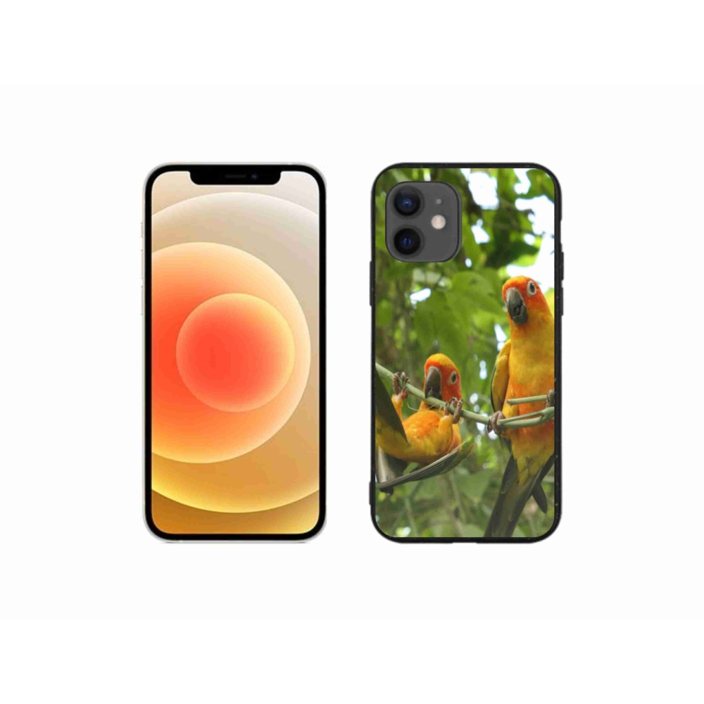 Gél borítás mmCase iPhone 12 Mini készülékhez - papagájok aratingy