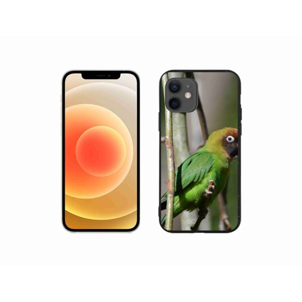 Gél borítás mmCase iPhone 12 Mini készülékhez - papagáj agapornis