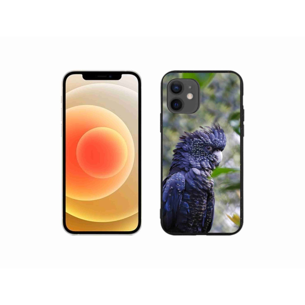 mmCase gél tok az iPhone 12 Mini-hez – fekete kakadu papagáj