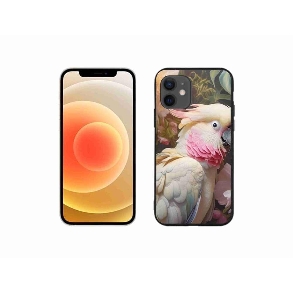 Zselés borítás mmCase iPhone 12 Mini készülékhez - papagáj kakadu rózsaszín 2